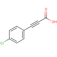 2-(4-Chlorophenyl)-2-propynoic acid formula graphical representation