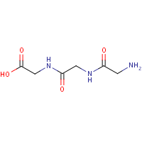 Glycyl-glycyl-glycine formula graphical representation