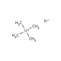 Tetramethylammonium bromide formula graphical representation