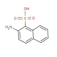 2-Amino-1-naphthalenesulfonic acid formula graphical representation