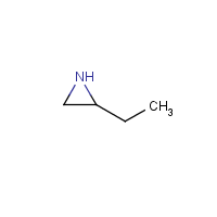 2-Ethylaziridine formula graphical representation