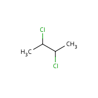 2,3-Dichlorobutane formula graphical representation