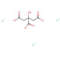 Tripotassium citrate monohydrate formula graphical representation