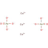 Arsenic acid, copper salt formula graphical representation