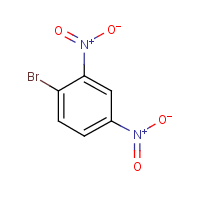 1-Bromo-2,4-dinitrobenzene formula graphical representation