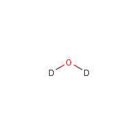 Deuterium oxide formula graphical representation