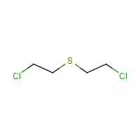 Bis(2-chloroethyl)sulfide formula graphical representation