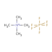 Tetramethylammonium hexafluorophosphate formula graphical representation