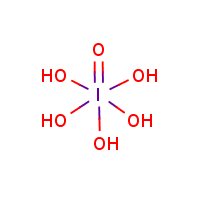 Periodic acid formula graphical representation