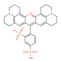 Sulforhodamine 101 formula graphical representation