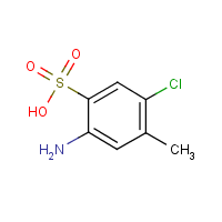 2-Amino-5-chloro-4-methylbenzenesulfonic acid formula graphical representation
