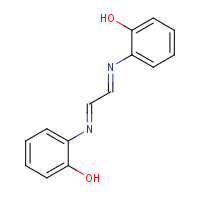 Glyoxal bis(2-hydroxyanil) formula graphical representation