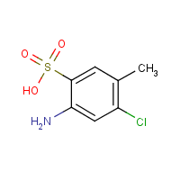 2-Chloro-p-toluidine-5-sulfonic acid formula graphical representation