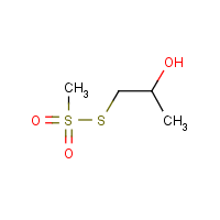 2-Hydroxypropyl methanethiosulfonate formula graphical representation