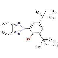 2-(2H-Benzotriazol-2-yl)-4,6-di-tert-pentylphenol formula graphical representation
