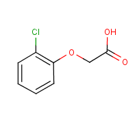 2-Chlorophenoxyacetic acid formula graphical representation