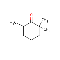 2,2,6-Trimethylcyclohexanone formula graphical representation