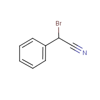 Bromobenzyl cyanide formula graphical representation