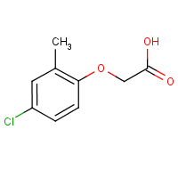 2-Methyl-4-chlorophenoxyacetic acid formula graphical representation
