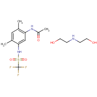Mefluidide-diolamine formula graphical representation
