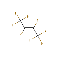 Perfluoro-2-butene formula graphical representation