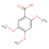 2,4,5-Trimethoxybenzoic acid formula graphical representation