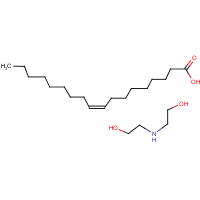 Oleic acid diethanolamine salt formula graphical representation
