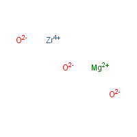 Magnesium zirconate formula graphical representation