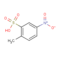 2-Methyl-5-nitrobenzenesulfonic acid formula graphical representation