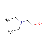 2-Diethylaminoethanol formula graphical representation