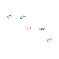 Manganese zirconium oxide formula graphical representation