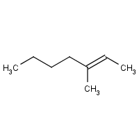 2-Heptene, 3-methyl- formula graphical representation