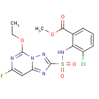 Cloransulam-methyl formula graphical representation