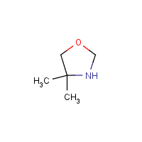 4,4-Dimethyloxazolidine formula graphical representation