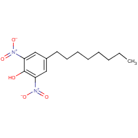 2,6-Dinitro-4-octylphenol formula graphical representation