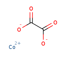 Cobaltous oxalate formula graphical representation