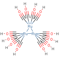 Triruthenium dodecacarbonyl formula graphical representation