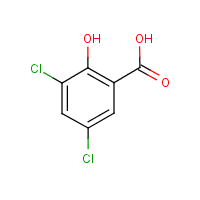 3,5-Dichlorosalicylic acid formula graphical representation