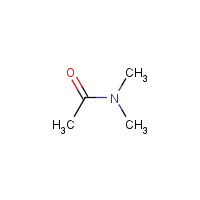 Dimethyl acetamide formula graphical representation