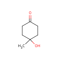 4-Hydroxy-4-methylcyclohexanone formula graphical representation