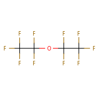 Perfluoroethyl ether formula graphical representation