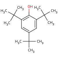 2,4,6-Tri-tert-butylphenol formula graphical representation