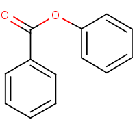 Phenyl benzoate formula graphical representation
