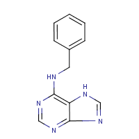 N6-Benzyladenine formula graphical representation