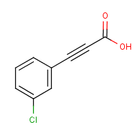 3-(3-Chlorophenyl)-2-propynoic acid formula graphical representation