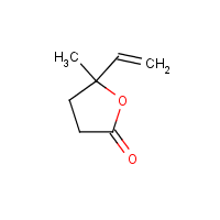 2(3H)-Furanone, 5-ethenyIdihydro-5-methyl- formula graphical representation