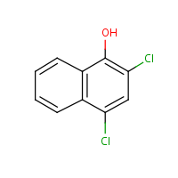 2,4-Dichloro-1-naphthol formula graphical representation