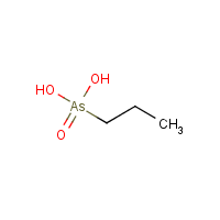 1-Propanearsonic acid formula graphical representation