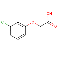 3-Chlorophenoxyacetic acid formula graphical representation
