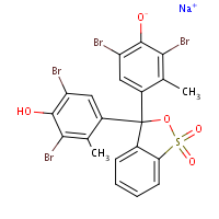 Bromocresol Green sodium salt formula graphical representation